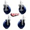 Service Caster 5'' Solid Poly Wheel Swivel 7/16'' Grip Ring Stem Caster Set 2 Brakes, 4PK SCC-GR20S514-SPUS-TLB-716138-2-S-2 - alternate 5